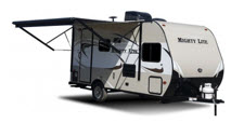 lightweight trailer with awning
